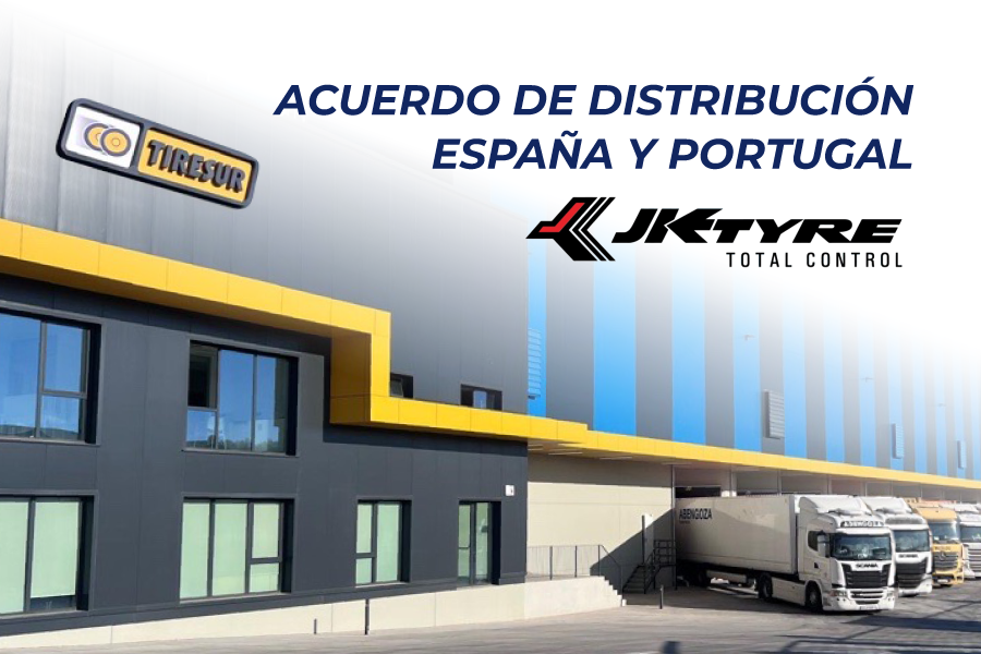 Tiresur firma un acuerdo de distribución exclusiva con JK Tyre para España y Portugal